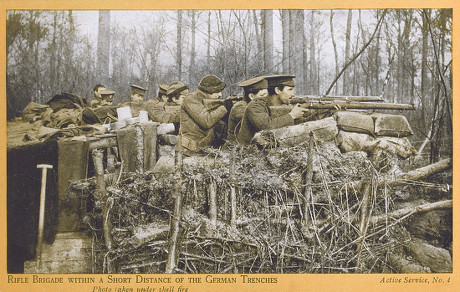 First Battalion British Rifle Brigade Position Editorial Stock Photo ...