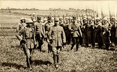 General Petain Inspecting Troops Editorial Stock Photo - Stock Image ...