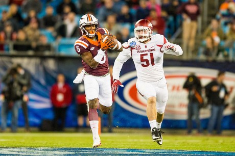 NCAA FOOTBALL Belk Bowl Virginia Tech Vs Arkansas, Charlotte, USA - 29 ...