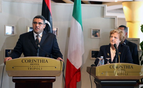 Libya Italy Interior Minister Visit - Apr 2012