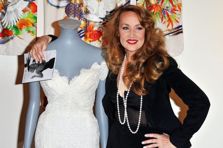Jerry Hall dress auction at Sotheby's, London - 09 Jun 2008