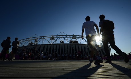 People Walk Into Olympic Stadium Before Editorial Stock Photo - Stock ...
