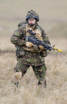 Soldier During Training Exercise Copehill Down Editorial Stock Photo ...