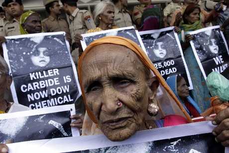 Elderly Bhopal Gas Tragedy Survivors Hold Editorial Stock Photo - Stock ...