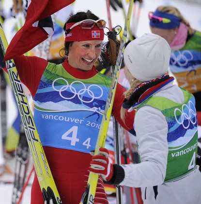 Norways Marit Bjoergen L Celebrates Team Editorial Stock Photo - Stock ...