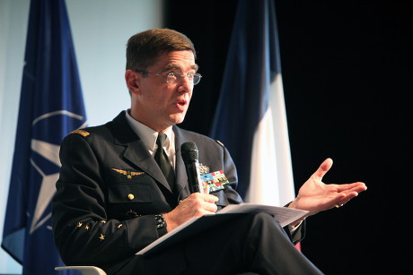 General Stephane Abrial of France Commander of Nato's Allied Command Transformation (act) Holds a Press Conference at the Cape in Paris France 27 May 2010 General Abrial is the First Non-us Commander of Act France Paris
