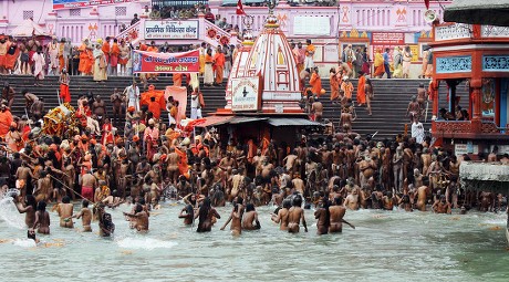 Indian Naga Sadhus Naked Holy Men Editorial Stock Photo Stock Image