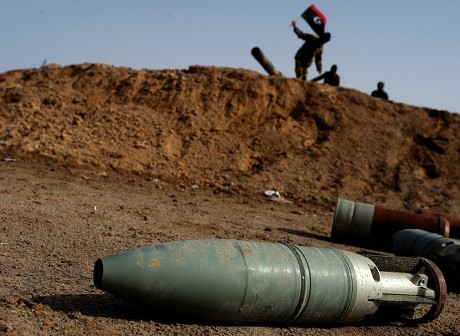 Libyan Rebel Fighter Reloads Ammunition Belt Editorial Stock Photo ...