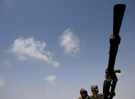 Libyan Rebel Fighter Reloads Ammunition Belt Editorial Stock Photo ...