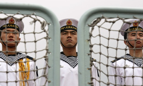 Chinese Sailors Aboard Chinese Navy Missile Editorial Stock Photo ...