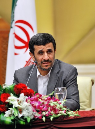 Iranian President Mahmoud Ahmadinejad Deliver Speech Editorial Stock ...