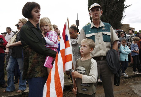 Young Awb Weerstandsbeweging Supporter Holds Flag Editorial Stock Photo -  Stock Image