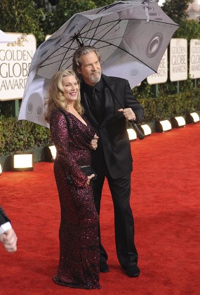 Us Actor Jeff Bridges His Wife Editorial Stock Photo - Stock Image