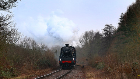 Fenman Steam Train Travels Along Nene Editorial Stock Photo - Stock