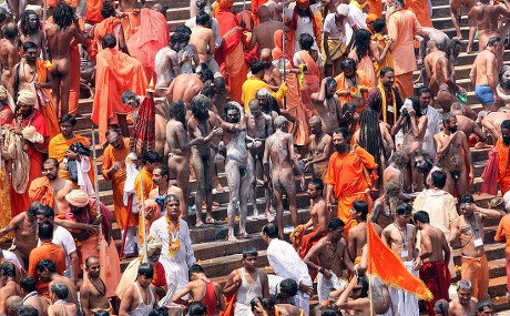 Indian Naga Sadhus Naked Holy Men Editorial Stock Photo Stock Image Shutterstock