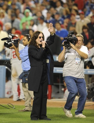 ozzy osbourne sings at baseball game