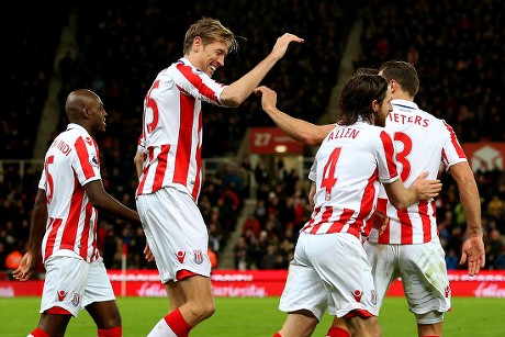 Peter Crouch Stoke City Celebrates After Editorial Stock Photo - Stock