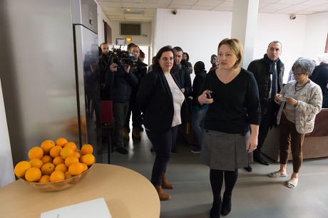 Emmanuelle Cosse visits the Mie de Pain center, Paris, France - 06 Jan 2017