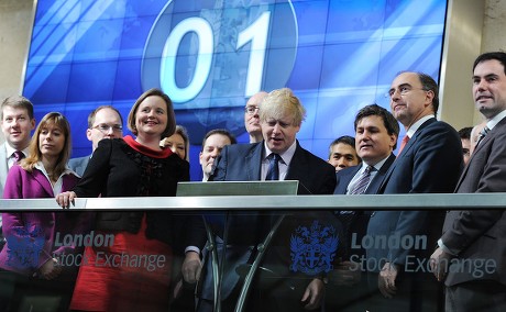 Britain Boris Johnson London Stock Exchange - Feb 2013