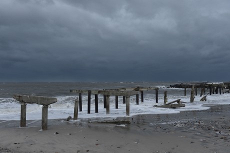 Boardwalk Seen After Being Destroyed By Editorial Stock Photo - Stock ...