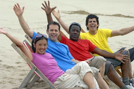 The CBeebies television presenters filming their new summer song on the beach in Weymouth, Dorset, Britain - 20 Jun 2008