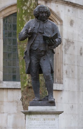 Samuel Johnson statue, Strand, London, UK - 04 Jan 2017