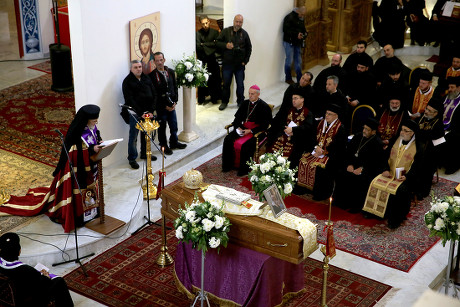 Funeral of the Bishop of Jerusalem in exile and Patriarchal Vicar of Jerusalem in Lebanon, Rabweh - 09 Jan 2017