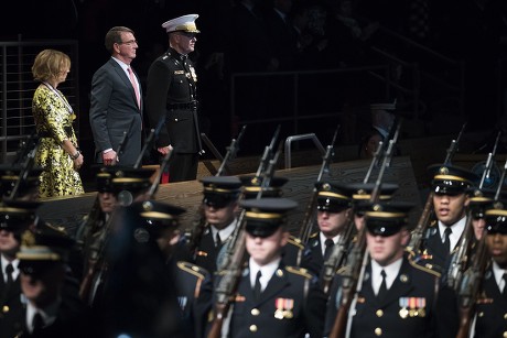 Armed Forces Full Honor Review Farewell Ceremony in Honor of Secretary of Defense Ashton Carter, Arlington, USA - 09 Jan 2017