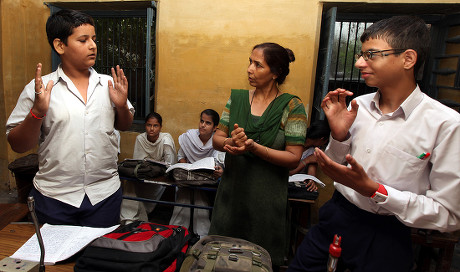 Indian Deaf Speechdisabled Girl Goes Attend Editorial Stock Photo ...