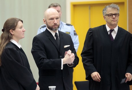Appeal case of convicted mass murderer Anders Breivik, Skien, Norway - 10 Jan 2017