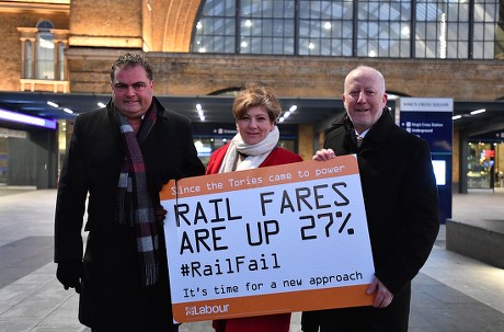 Rail fares increase protest, London, UK - 03 Jan 2017