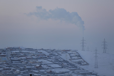 Air pollution in Ulaanbaatar reached disaster levels, Mongolian President Elbegdorj acknowledges, Mongolia - 12 Jan 2017