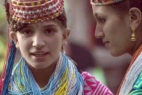 Kalash Girls Traditional Dress Kalash Valley Editorial Stock Photo ...