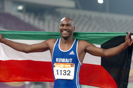 Kuwaits Fawzi Al Shammari Celebrates His Editorial Stock Photo Stock