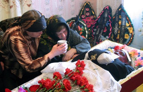 Woman Consoles Relative C Open Coffin Editorial Stock Photo - Stock ...