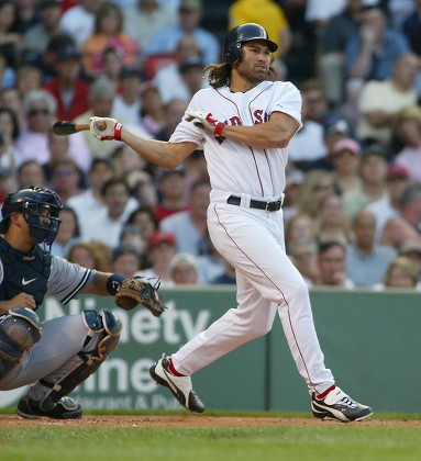 Boston Red Sox Players Johnny Damon Editorial Stock Photo - Stock Image