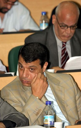 Palestinian Minister Security Affairs Mohammed Dahlan Editorial Stock