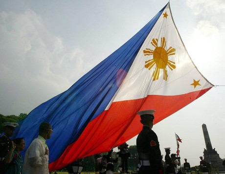 Filipino Spectators Wave Their Miniature Philippine Editorial Stock ...