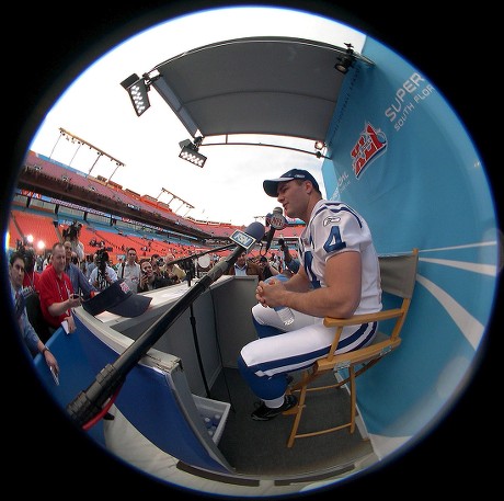 Indianapolis Colts Kicker Adam Vinatieri Speaks Editorial Stock Photo