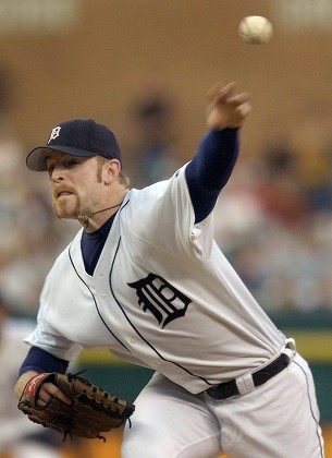 Detroit Tigers Ivan Rodriguez Singles Against Editorial Stock