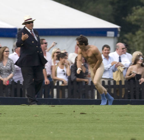 Streaker Invades Pitch Editorial Stock Photo - Stock Image