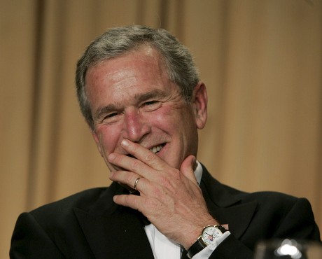 President George W Bush Laughs Reaction Editorial Stock Photo - Stock Image  | Shutterstock