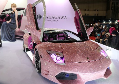 Lamborghini Vehicle Decorated Swarovski Crystals Displayed Editorial ...