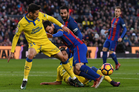 Lionel Messi Arda Turan Fc Barcelona Editorial Stock Photo - Stock ...