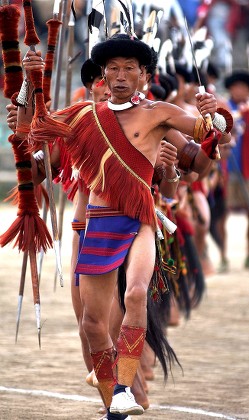 Naga Tribe Men Performing Their Traditional Editorial Stock Photo ...