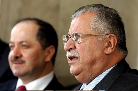 Iraqi President Jalal Talabani R Speaks Editorial Stock Photo - Stock ...