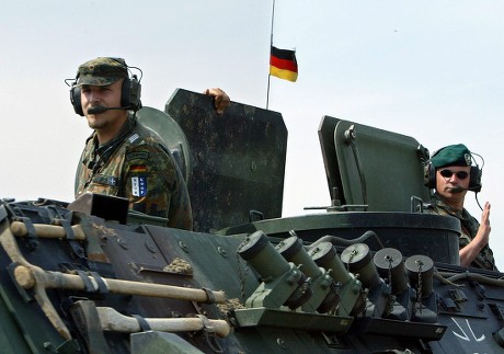 German Kfor Peacekeepers Look Out Hatches Editorial Stock Photo - Stock ...