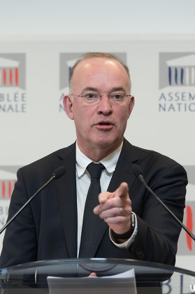 Deputy Hugues Fourage press conference, Paris, France - 17 Jan 2017