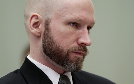 Anders Behring Breivik appeal case in Borgarting Court of Appeal, Skien, Norway - 18 Jan 2017