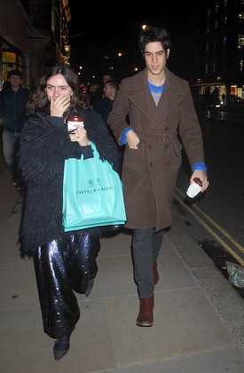 Zoe Sidel and Thomas Cohen spotted out and about, London, UK - 19 Jan 2017